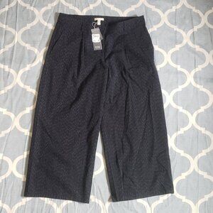 NWT Eileen Fisher Women's dress pants Black Sz Medium Capri/Crop length